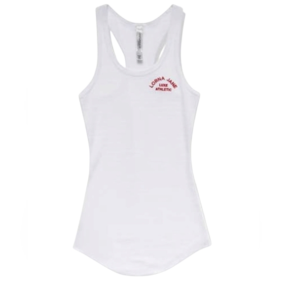 Lorna Jane "Luxe Athletic" White Racerback Tank size Small (LJ 1) NWOT - Picture 1 of 8